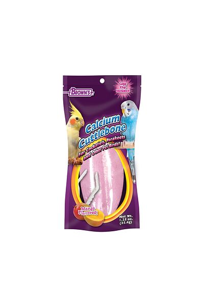 BROWNS Brown's Mango Flavored Calcium Cuttlebone, 1.25 oz