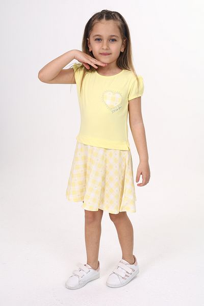 Toontoy Girl's Embroidered Tape Dress