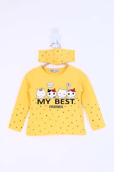 Toontoy تي شيرت مطبوع عليه My Best Friends للفتيات