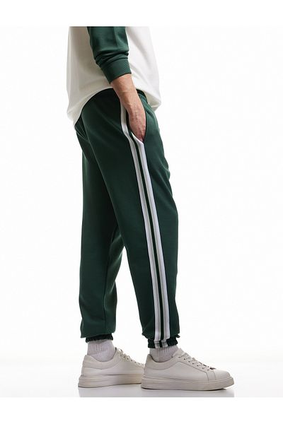 Koton Φούτερ Jogger με λεπτομέρεια από βαμβακερό μείγμα με κορδόνια στη μέση
