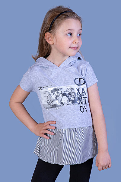 Toontoy Fusta și hanorac pentru fete cu secțiuni Tricou