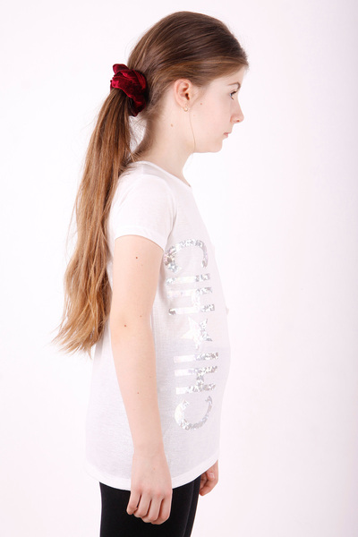 Toontoy Μπλουζάκι για κορίτσια Yıldız με τύπωμα - Λεπτομέρεια κομμένη τσέπη