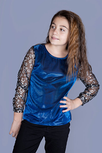 Toontoy Κοριτσίστικο T-Shirt με αστέρια στα μανίκια