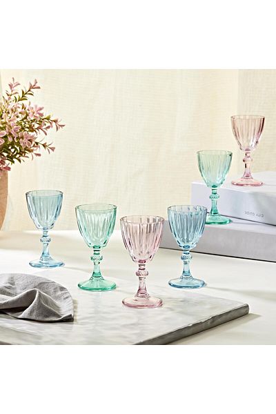 SELKA HOME طقم كؤوس قهوة صوفيا 6 قطع 55 مل