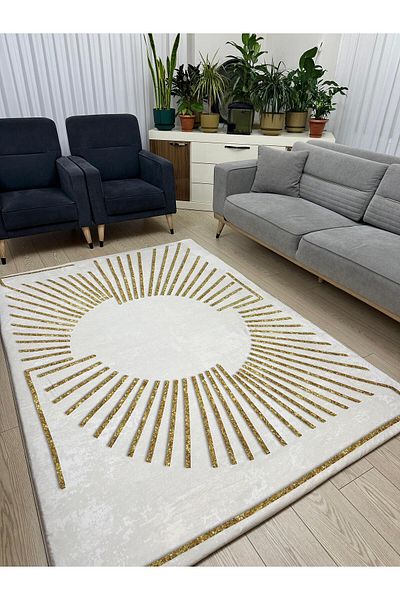 MODKLAS Elastic Micro Fleece Carpet Cover - Washable - Thick Fabric - 4M2=160X230 Cm, 6M2=200X300 cm