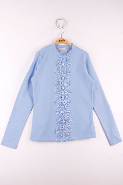 Toontoy Tricou școlar din dantelă pentru fete