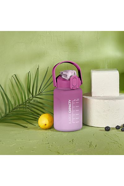 SELKA HOME - Briella 1000 ml Motivational Flask with Straw