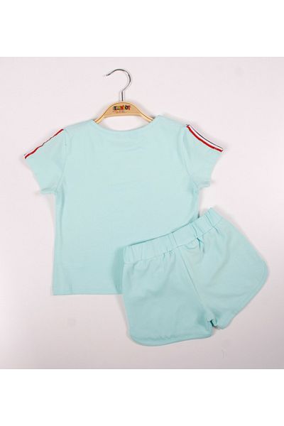 Toontoy Girl - Embroidered Cherry Shorts Set