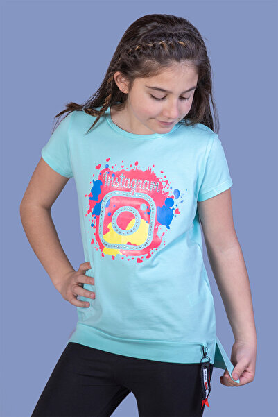 Toontoy Πολύχρωμο μπλουζάκι για κορίτσια Instagram με τύπωμα