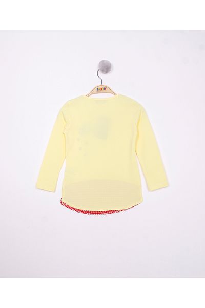Toontoy Girl - Star Embroidered Garnished T-Shirt