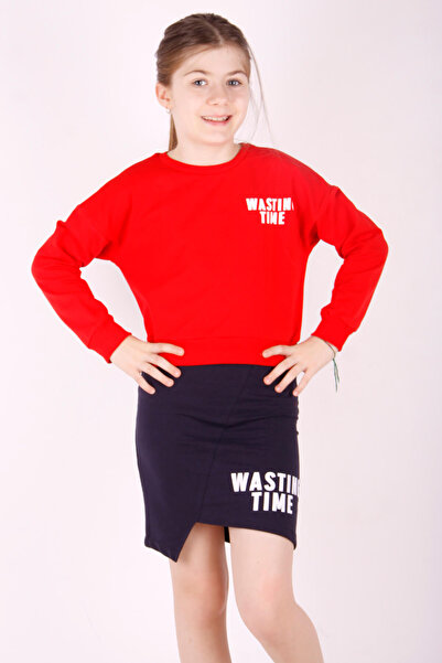 Toontoy Girl - Wasting Printed Skirt Set