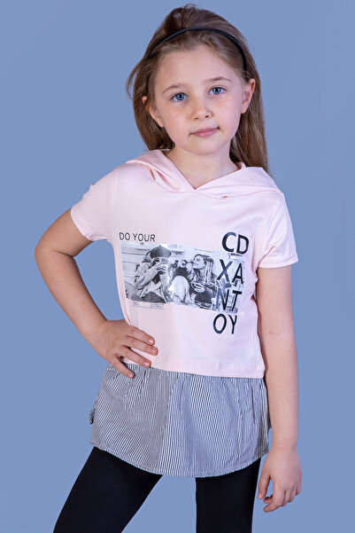 Toontoy Fusta și hanorac pentru fete cu secțiuni Tricou