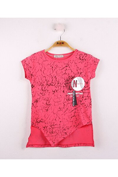 Toontoy Κοριτσίστικο μπλουζάκι με ρίγες στο στήθος και αξεσουάρ