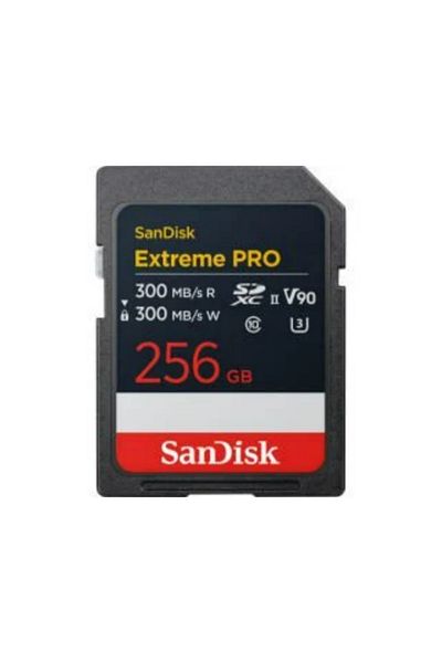 SanDisk Extreme Pro 256Gb 300/300Mb/S Sdxc V90 Uhs-Ii U3 8K/4K Uhd Compatible Memory Card Sdsdxdm-256G