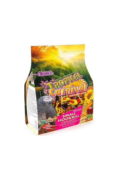 BROWNS Tropical Carnival Gourmet Small Hookbill Food - 4.54 kg