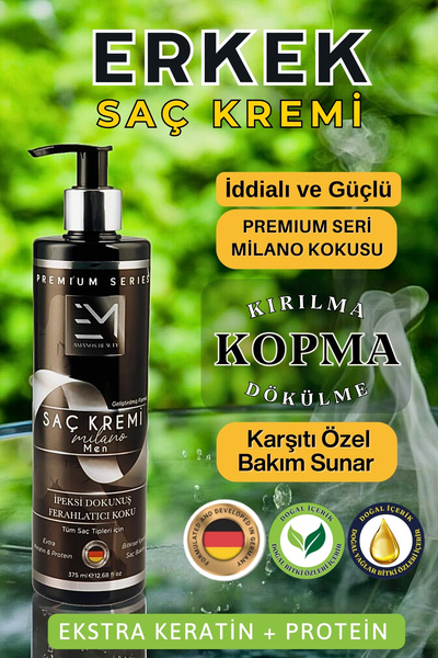 EM AMANOS BEAUTY EM DOĞAL KERATİN VE KOLAJEN SAÇ MILANO KREMİ MEN