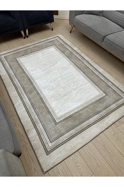 MODKLAS Elastic Micro Fleece Carpet Cover - Washable - Thick Fabric - 4M2=160X230 Cm, 6M2=200X300 cm