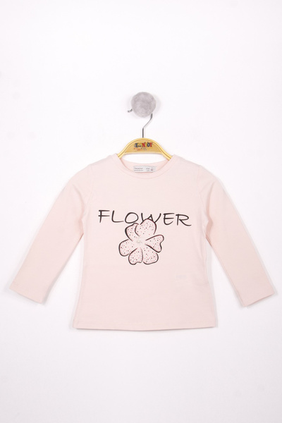 Toontoy Girl's Flower Printed T-Shirt