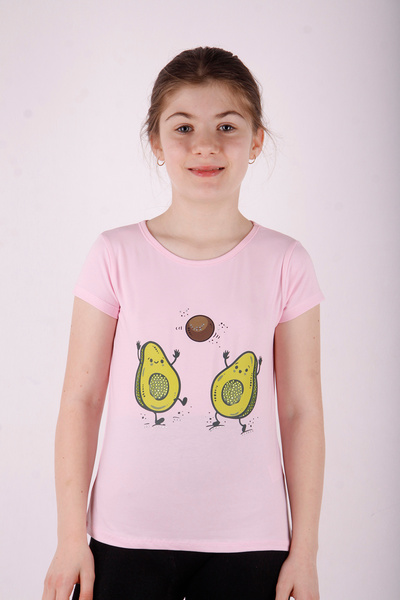Toontoy Tricou pentru fete Avocado cu imprimeu