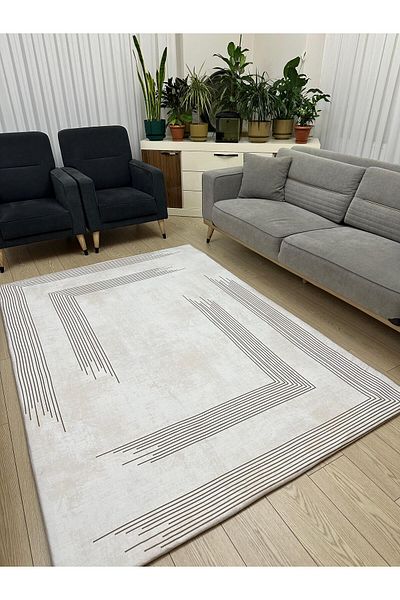 MODKLAS Elastic Micro Fleece Carpet Cover - Washable - Thick Fabric - 4M2=160X230 Cm, 6M2=200X300 cm