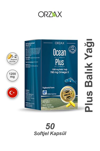 Ocean Plus 50 1200 Mg Omega 3 Fish Oil 50 Capsules