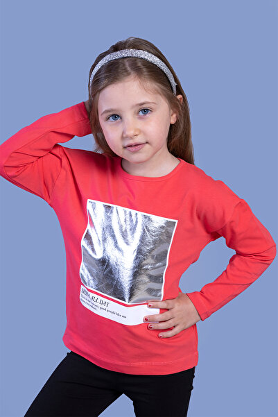 Toontoy Μπλουζάκι με σχέδιο φύλλων για κορίτσια