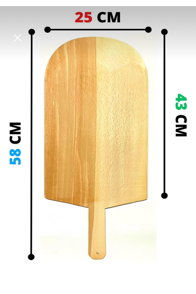 narım Ahşap Lahmacun-Pide Fırın Küreği Pizza Küreği Hamur Küreği 58x25