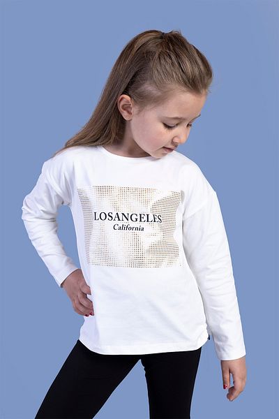 Toontoy Girl's Losangeles Printed T-Shirt