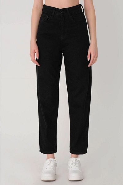 LİMABEL Mystery Milano - High Waist Black Slim Fit Mom Jeans, Boyfriend Jeans Pants New Season Ivan Queen