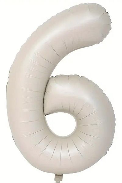 BeySüS Cream Color 6 Figures Foil Balloon 80 cm
