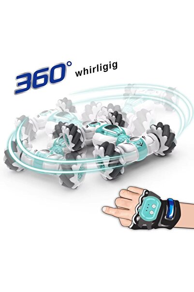 fulina Remote Control Car, 2.4GHz 4WD Stunt Car, Gesture Sensor Car Toys for 6-15 yr Kids