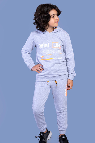 Toontoy Αγόρι με κουκούλα με τύπωμα Σετ αθλητικής φόρμας