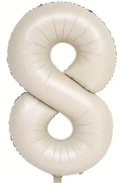 BeySüS Cream Color 8 Figures Foil Balloon 80 cm