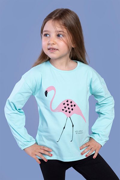 Toontoy Flamingo Printed Girls' T-Shirt