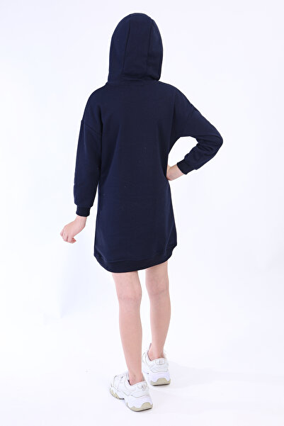 Toontoy Κοριτσίστικο φόρεμα με κουκούλα και τσέπες