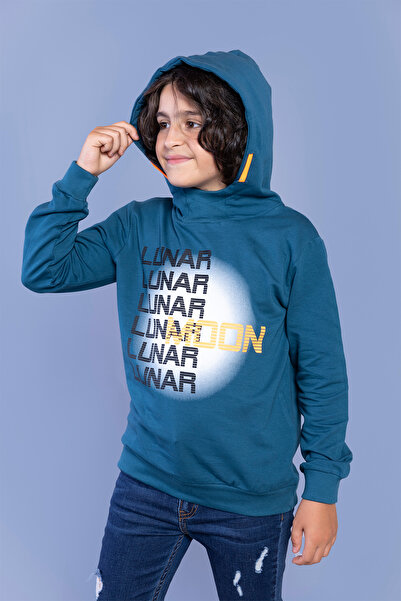 Toontoy Hanorac cu glugă imprimat pentru băiat