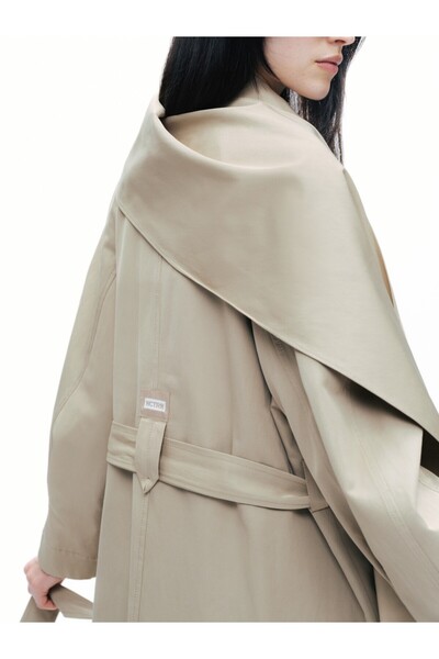 Nocturne Şal Tasarımlı Trençkot