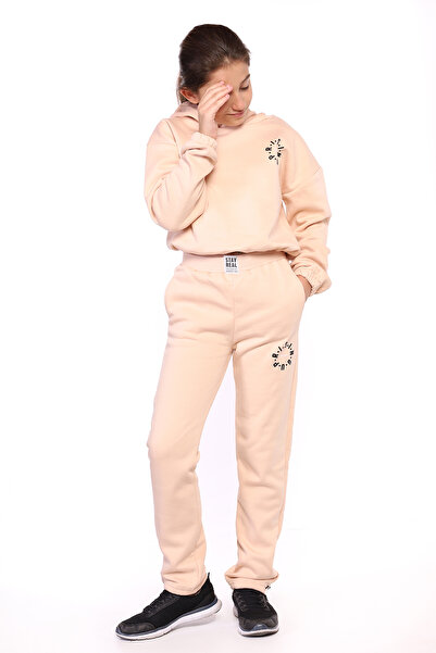 Toontoy Κοριτσίστικο Σετ με κουκούλα με τύπωμα Crop