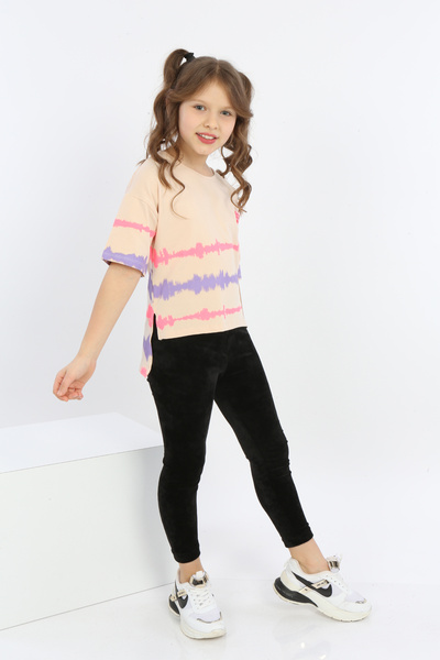 Toontoy Tricou cu broderie pentru fete