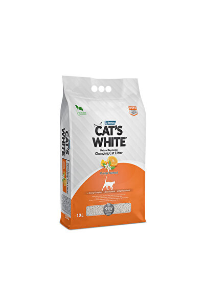 Cat's White Clumping Orange Scented Cat Litter - 10 liters