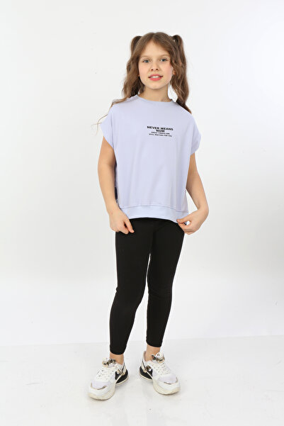 Toontoy Tricou pentru fetiță - Never Means Now cu imprimeu