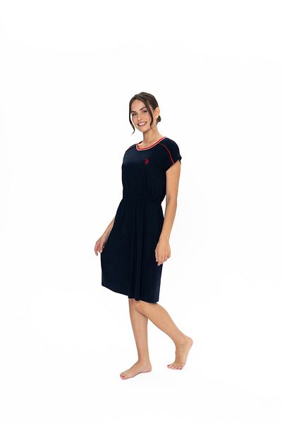 U.S. Polo Assn. Cămașă de noapte bleumarin pentru femei - 20008