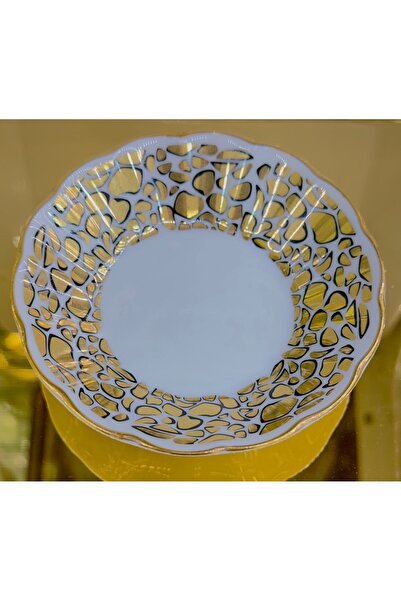 DUKKANI ISTANBUL Set of 6 Gold Gilded Tea Cups - with Spoon