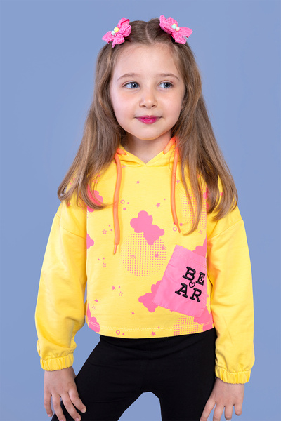 Toontoy سويت شيرت بناتي - مطبوع بتفاصيل جيوب