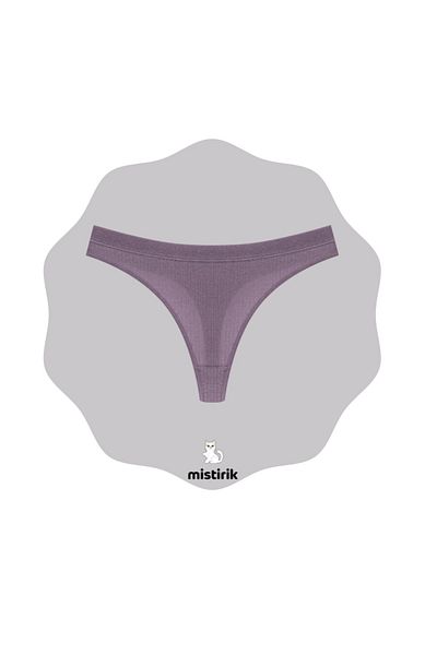 MİSTİRİK Paulo Model - Stretchy and Soft Purple Color String Panties