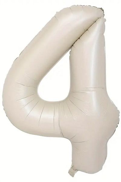 BeySüS Cream Color 4 Figures Foil Balloon 80 cm