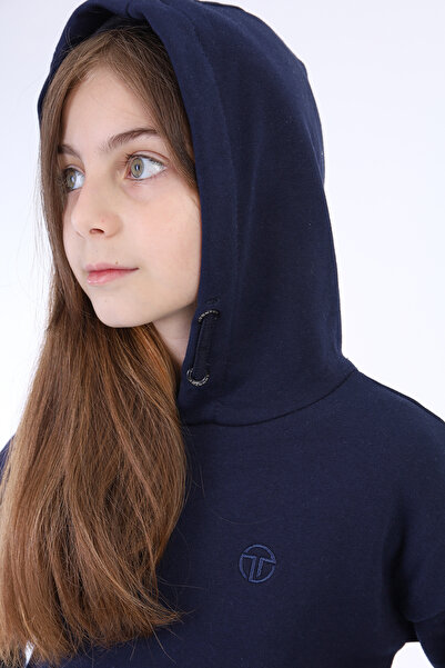 Toontoy Κοριτσίστικο φόρεμα με κουκούλα και τσέπες