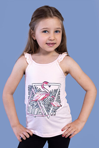 Toontoy Φλαμίνγκο με τύπωμα και κοριτσίστικο εσώρουχο με λεπτομέρεια βολάν