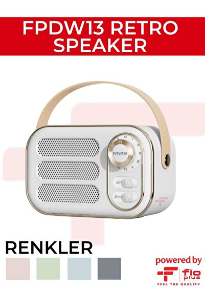 FİOPLUS Retro Mini Radyo Taşınabilir Fm Alıcısı Tws Stereo Bluetooth Hoparlör...