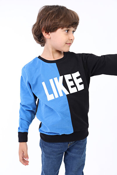 Toontoy Boy's Two Color Printed Sweatshirt
